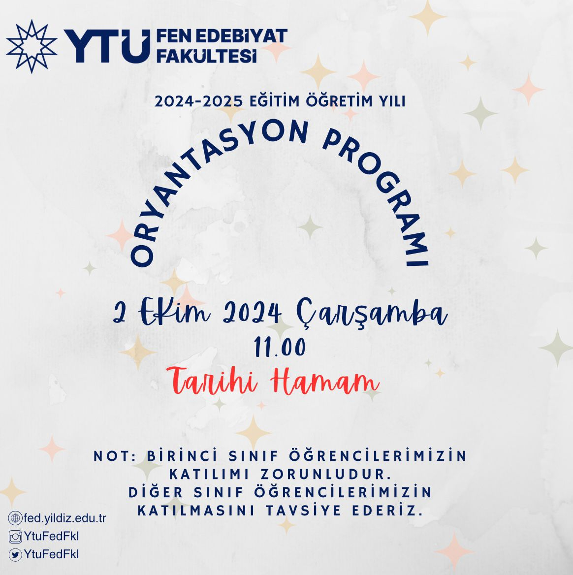 Fakülte Oryantasyon Eğitimi