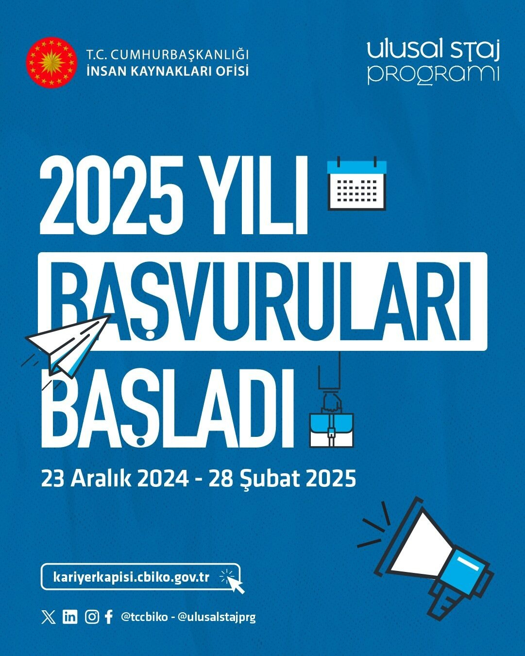 Ulusal Staj Programı 2025 Afiş