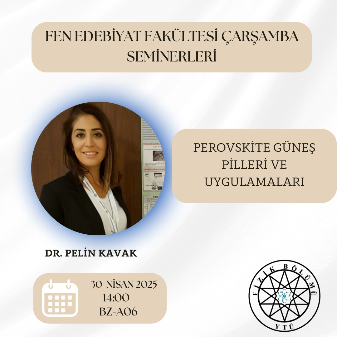 Dr. Pelin KAVAK - Seminer Afiş