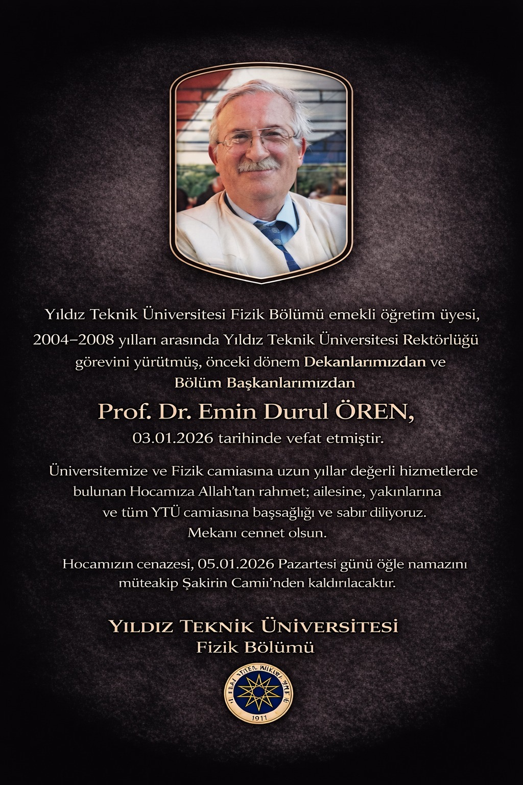 Prof.Dr. Emin Durul ÖREN